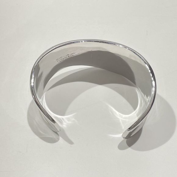 Tiffany Bangle Bone Cuff Medium Right Hand Silver - Picture 1 of 10